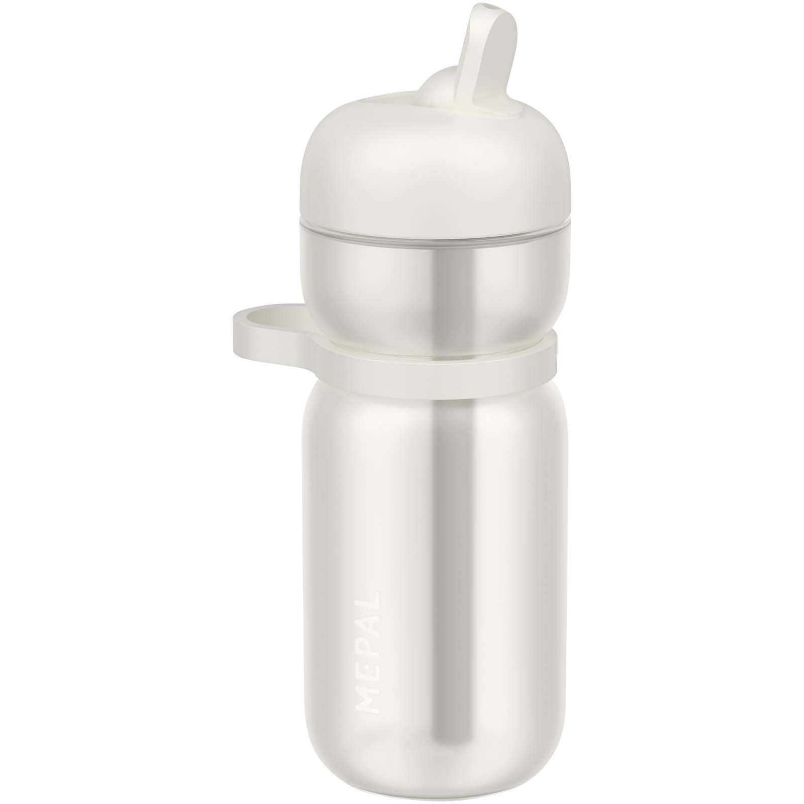 Mepal 600 ml sporta pudele ar atliecamu vāciņu, Balta