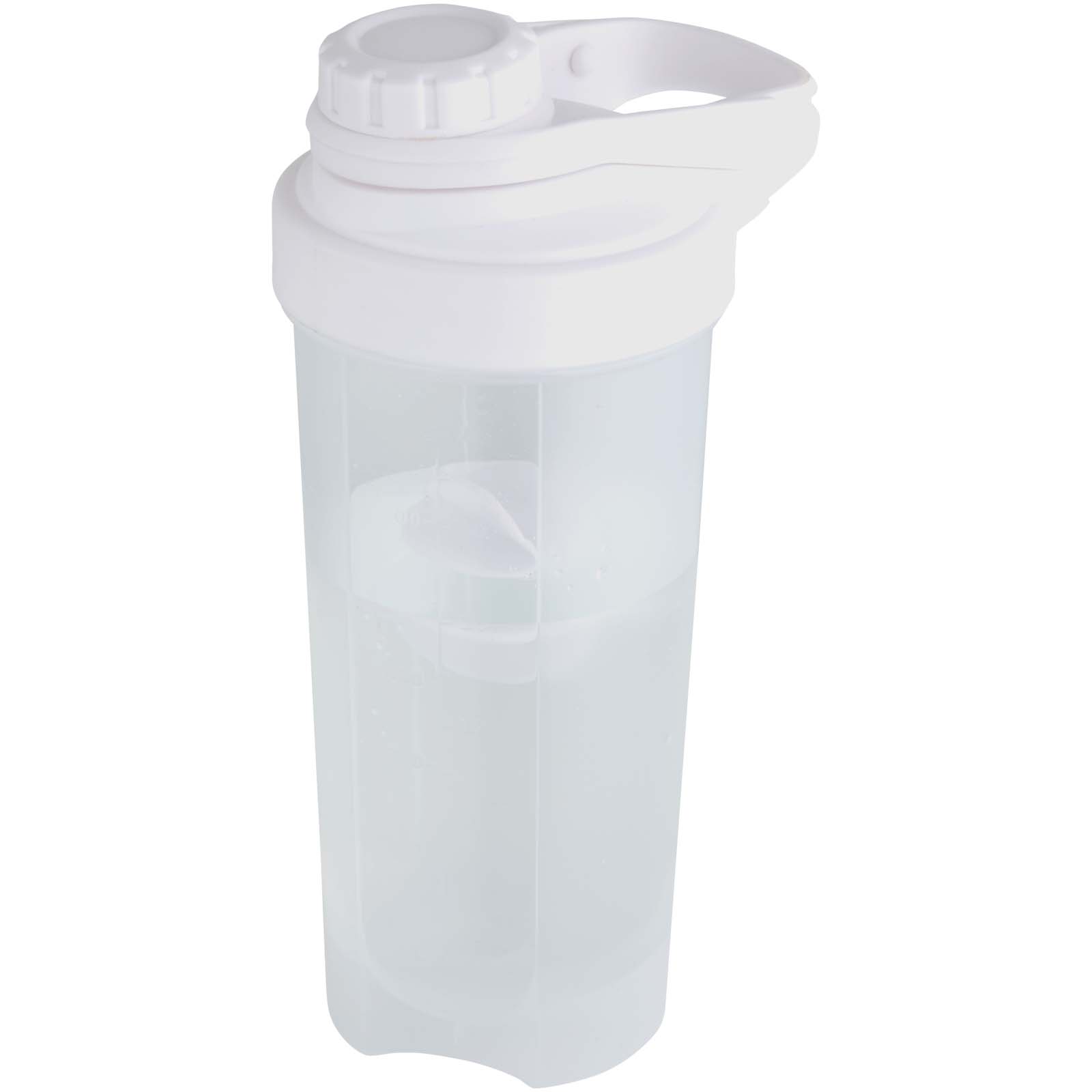 Forza 700 ml sporta pudele ar maisīšanas bumbiņu, Balta