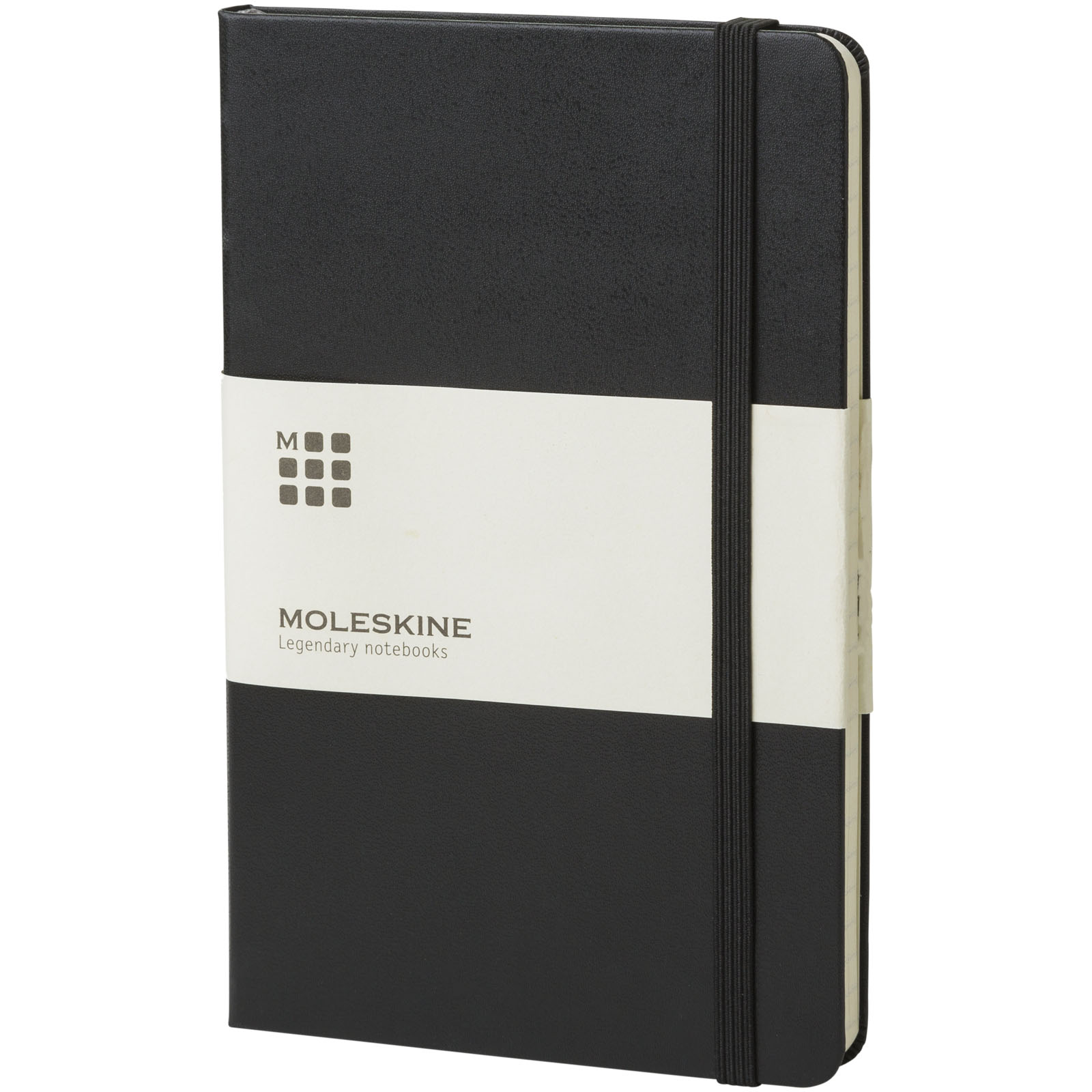 Moleskine Classic M piezīmju grāmata cietos vākos — līnijās, Melns