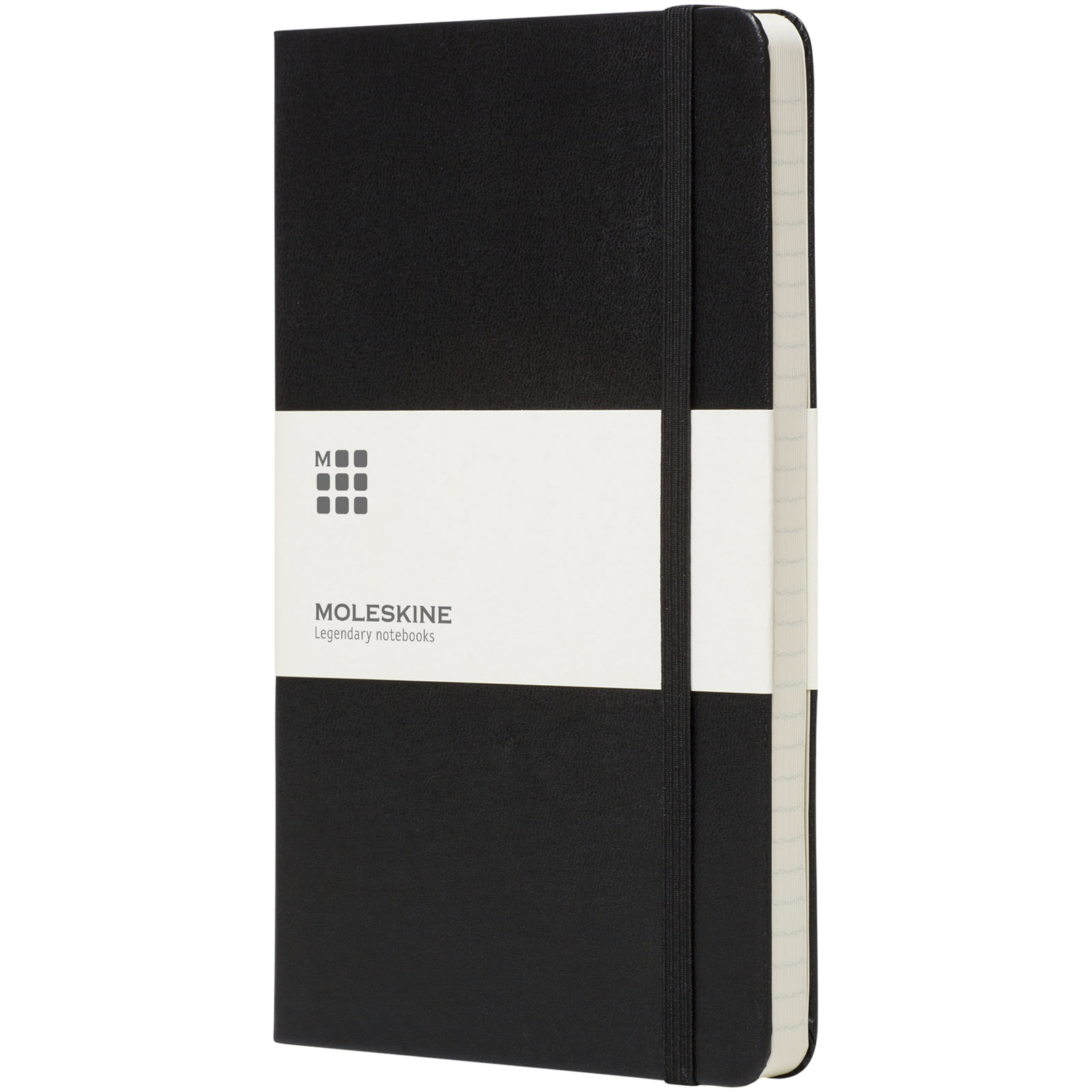 Moleskine Classic PK cietos vākos piezīmju grāmata — ar līnijām, Melns