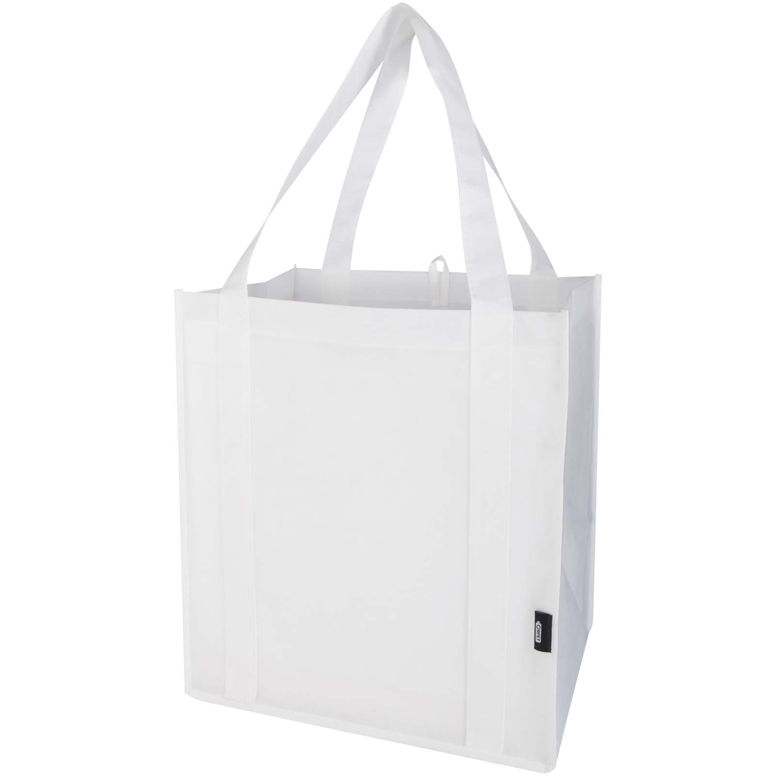 Liberty GRS pārstrādāta neaustā materiāla iepirkumu soma ar cieto dibenu, 29 l, Balta