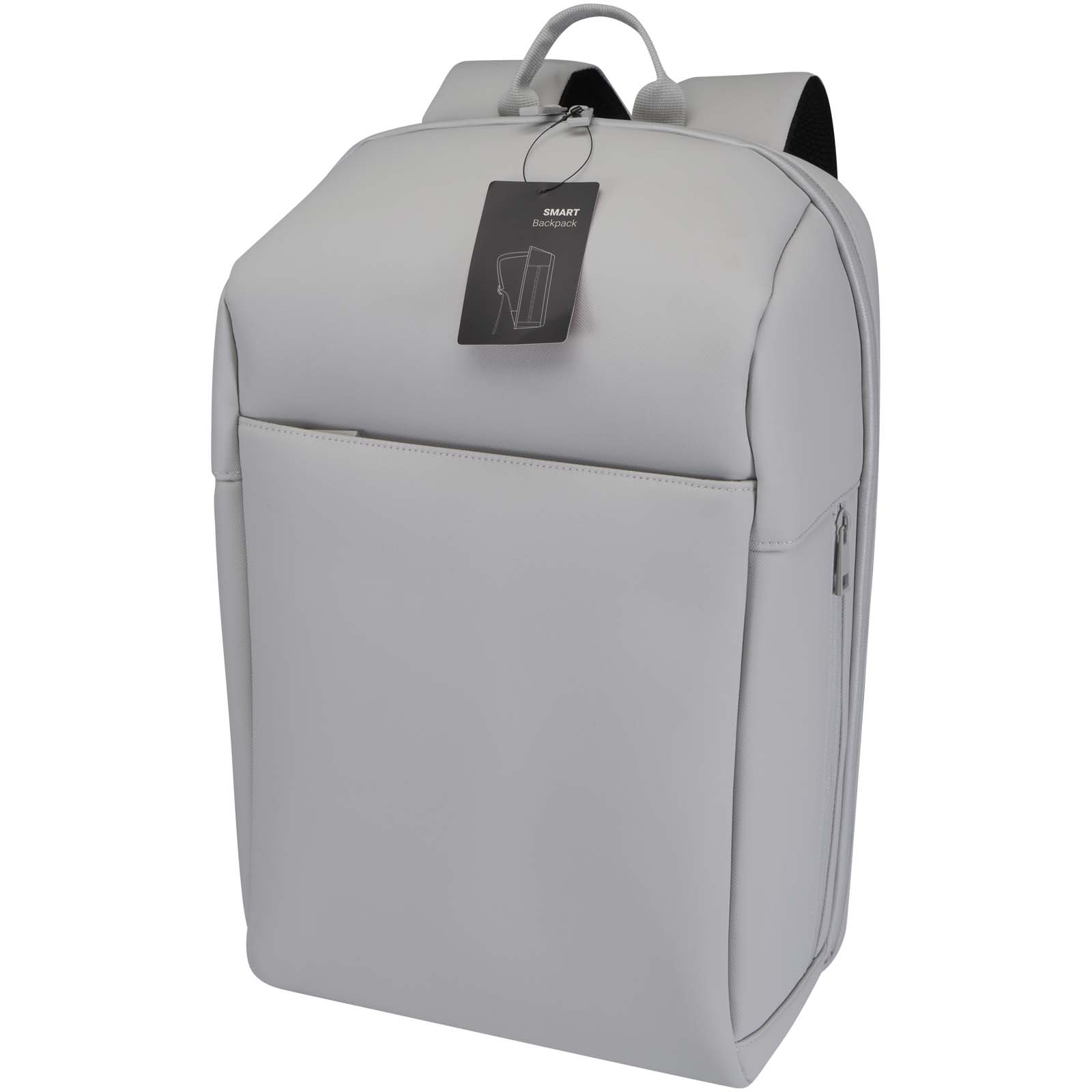 SMART 15" GRS pārstrādāta klēpjdatora mugursoma, 18 l, Gaiši pelēks
