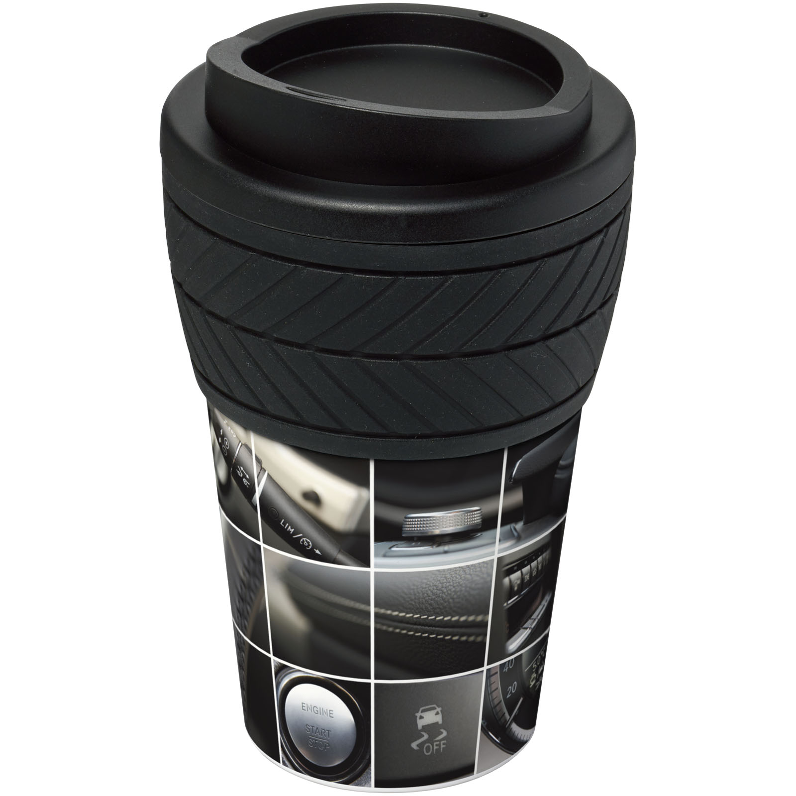 Brite-Americano® tyre 350 ml termokrūze, Melns