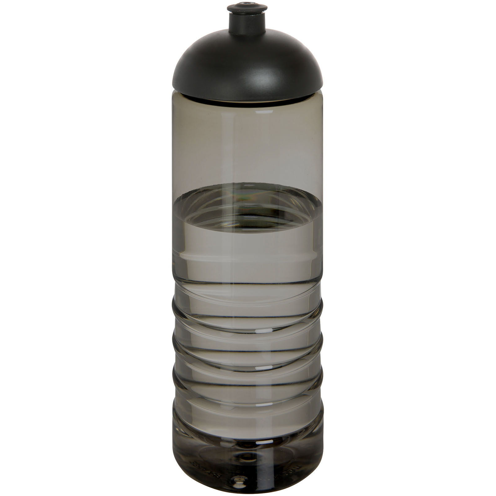 H2O Active® Eco Treble 750 ml sporta pudele ar kupolveida vāciņu, Ogļu pelēks