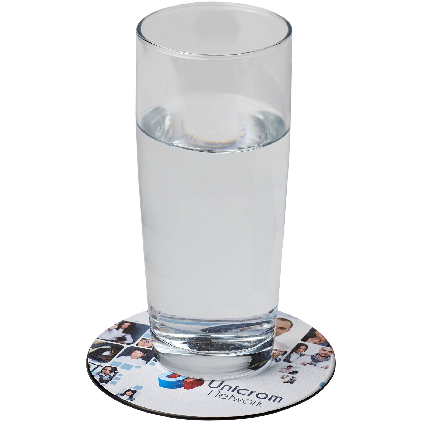 Brite-Mat® apaļš glāžu paliktnis, Melns