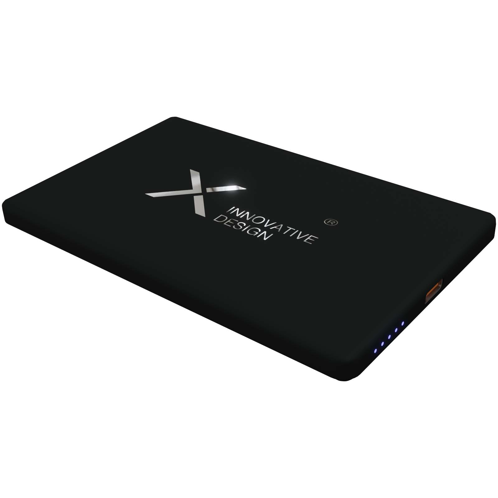SCX.design P22 5000 mAh īpaši plāna magnētiskā ārējā akumulatora baterija, Melns