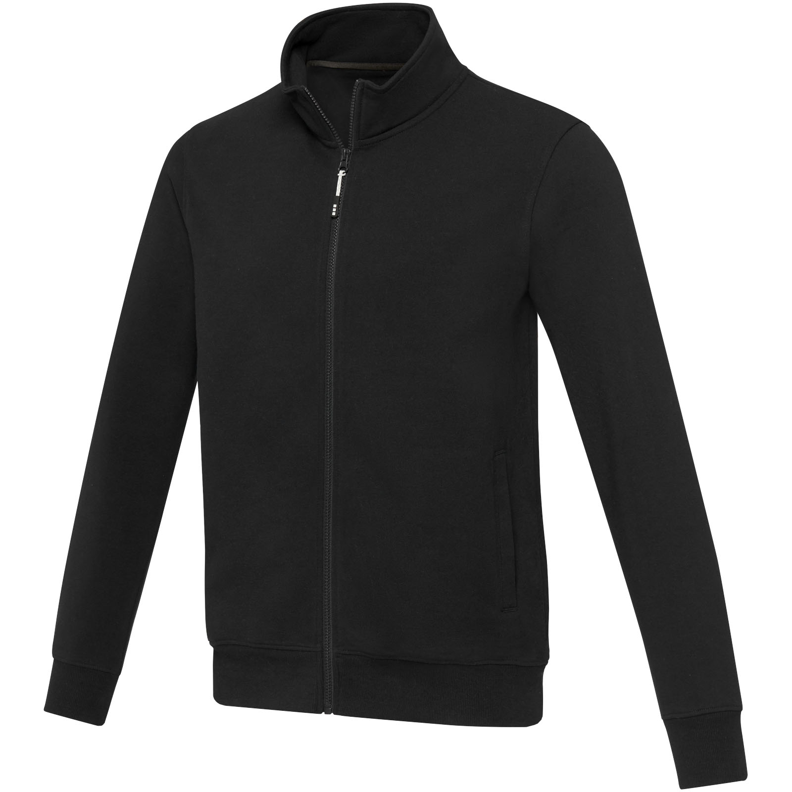 Galena 320 g/m2 unisex Aware™ pārstrādāts džemperis ar pilna garuma rāvējslēdzēju, Melns