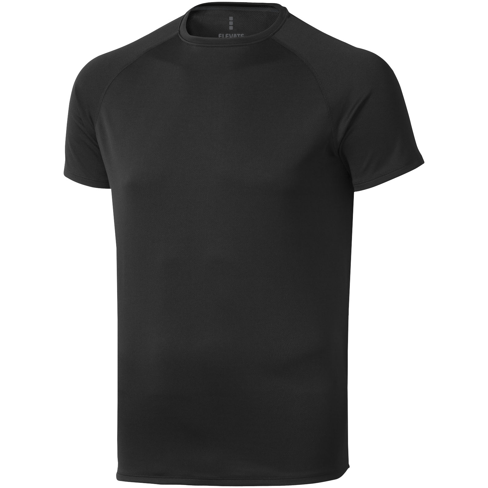Niagara 145 g/m2 vīriešu cool fit T-krekls ar īsām piedurknēm, Melns