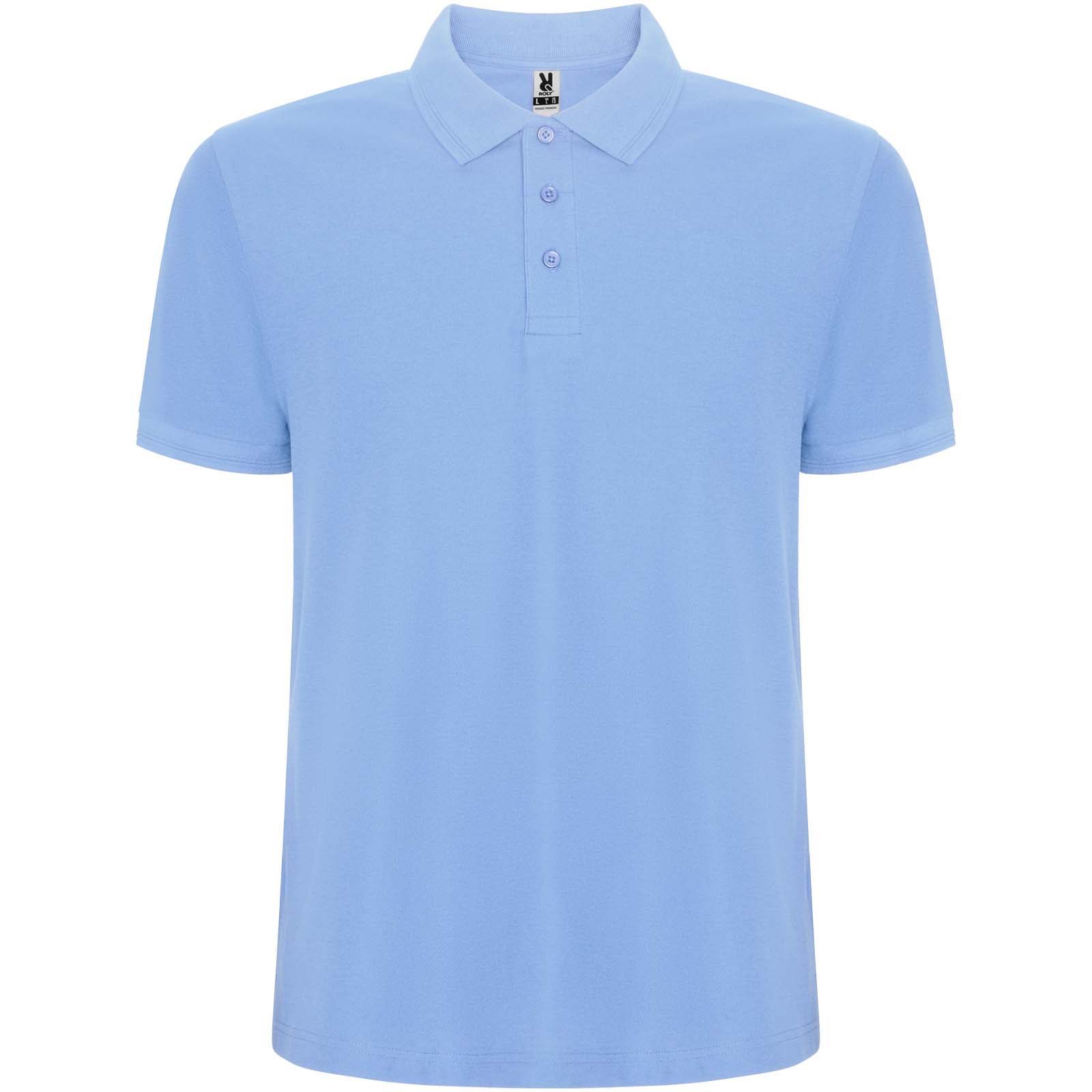 Pegaso Premium 220 g/m² bērnu polo krekls ar īsām piedurknēm, Debeszila