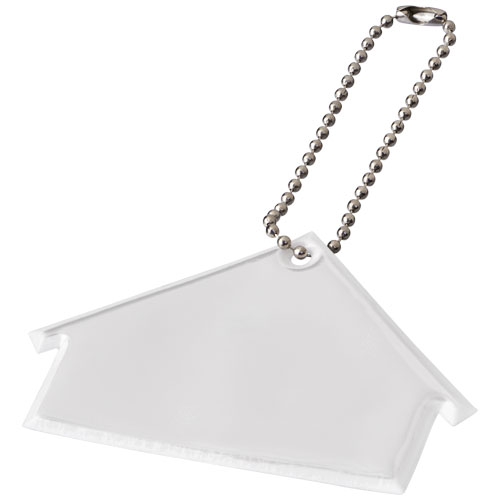 RFX™ H-12 mājiņa atstarojošs PVC atstarotājs-piekariņš, Balts