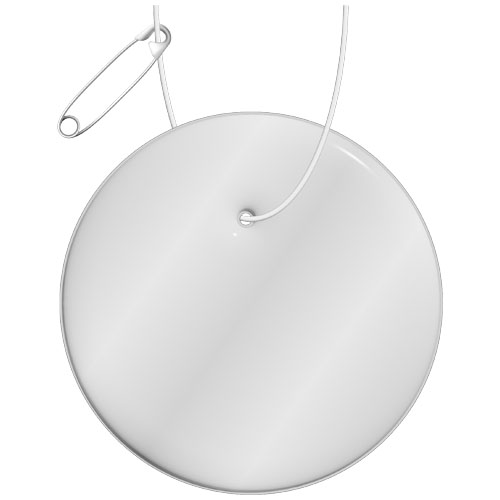 RFX™ H-09 atstarojošs PVC atstarotājs-piekariņš, apaļš, Balts