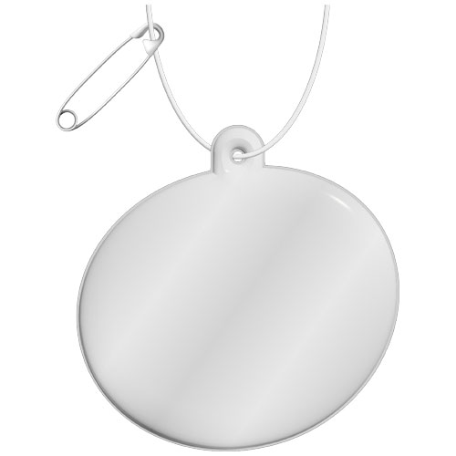 RFX™ H-09 atstarojošs PVC atstarotājs-piekariņš, ovāls, Balts