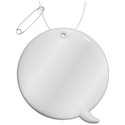 RFX™ H-09 runas burbuļa formas atstarotājs-piekariņš, PVC, Balts