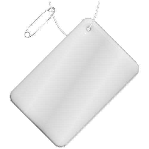 RFX™ H-10 atstarojošs TPU atstarotājs-piekariņš, taisnstūra, mazs, Balts