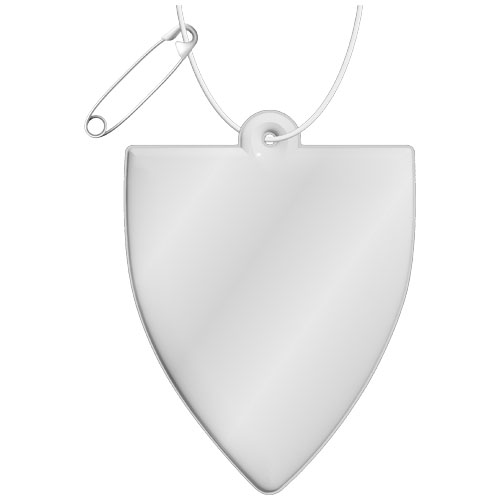 RFX™ H-12 nozīmes atstarojošs TPU atstarotājs-piekariņš, Balts