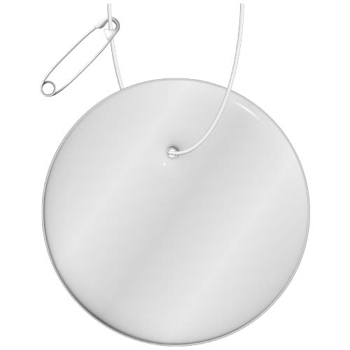 RFX™ H-16 apaļš vieglais atstarotājs-piekariņš, PVC, Balts